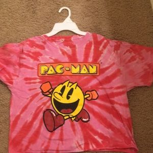 ❤️Tie-Dye Pac-Man Crop Top